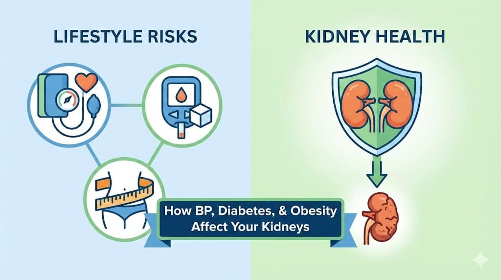 How High BP Diabetes Obesity Affect Kidney Health - Dr. Vishnu Agrawal Urologist Ajmer